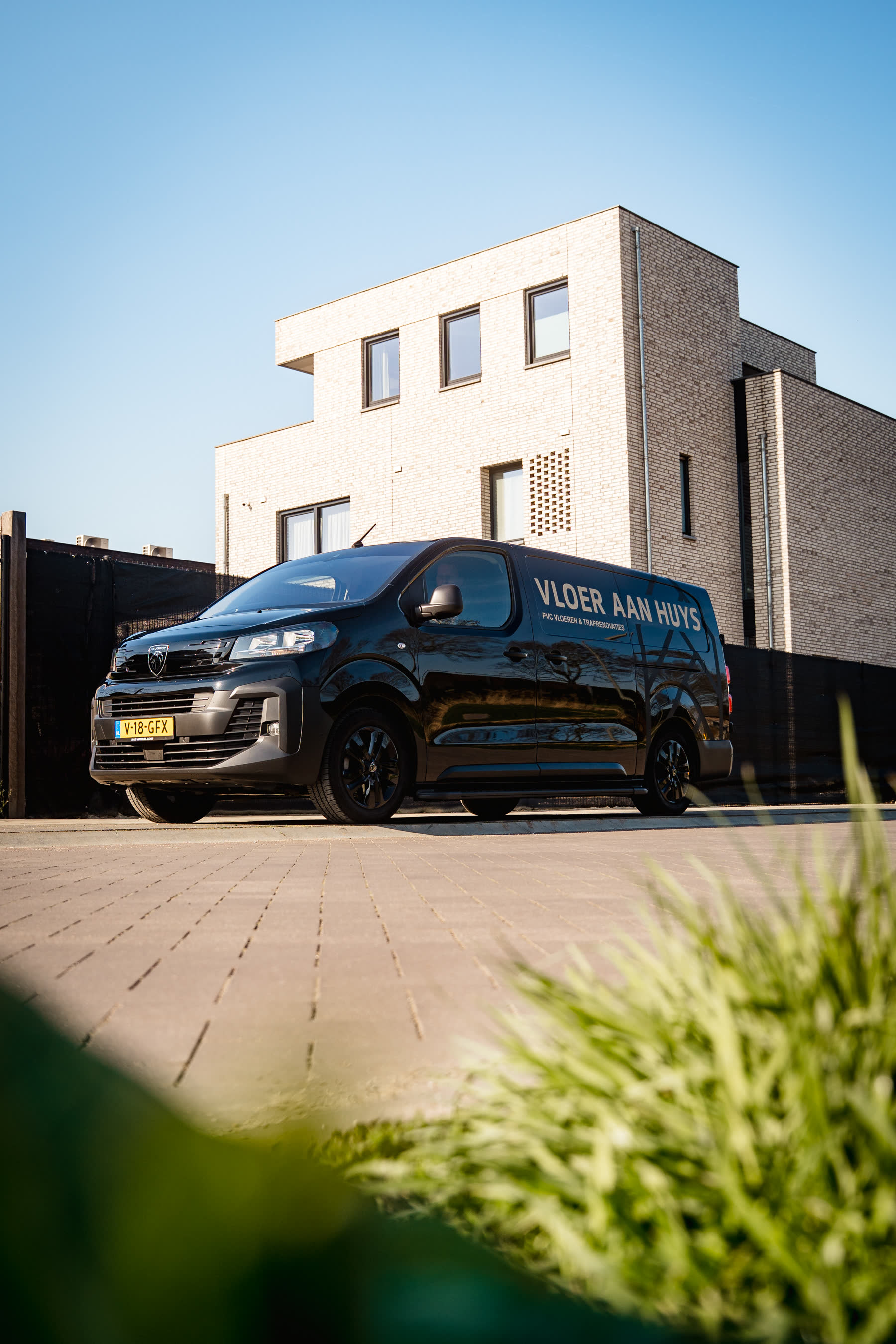 Mobiele showroom bij klant